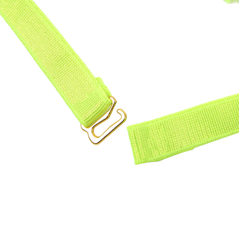 Ensemble soutien-gorge avec collier et détails de jambes vert fluorescent — SUBBLIME SETS