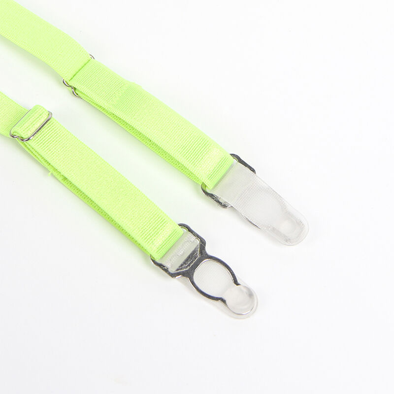 Ensemble soutien-gorge et jarretelle en dentelle à cils vert — SUBBLIME SETS