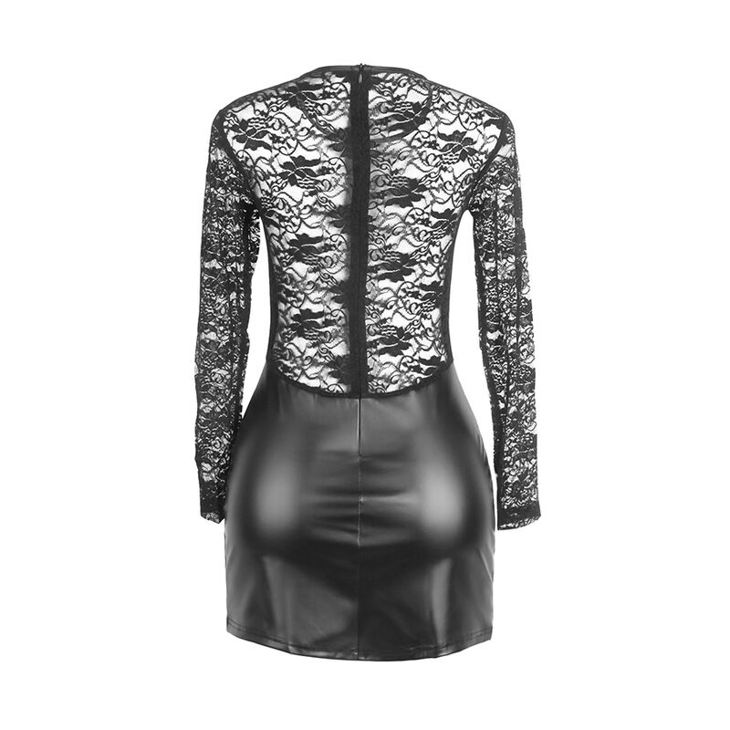 Robe à manches longues dentelle noire — SUBBLIME DRESSES