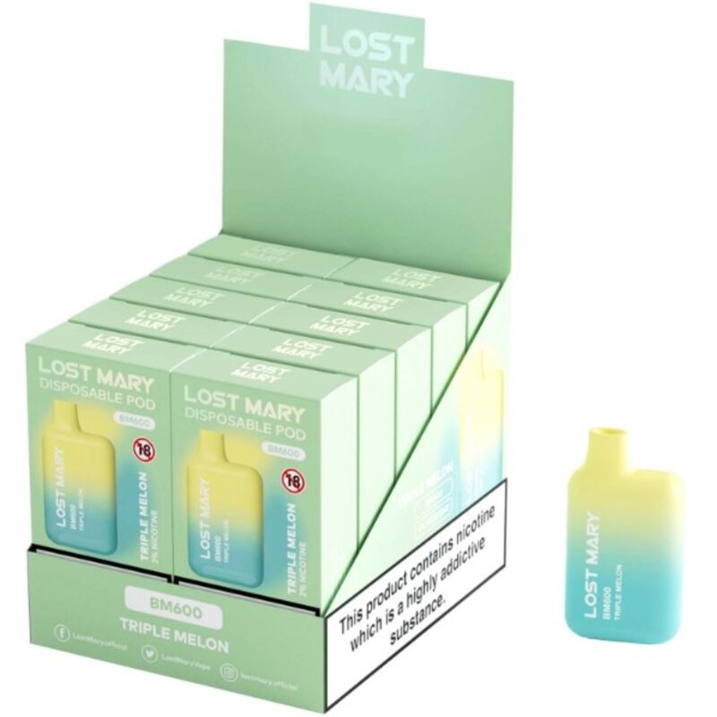 Vaporisateur jetable triple melon nicotine 2 % — LOST MARY