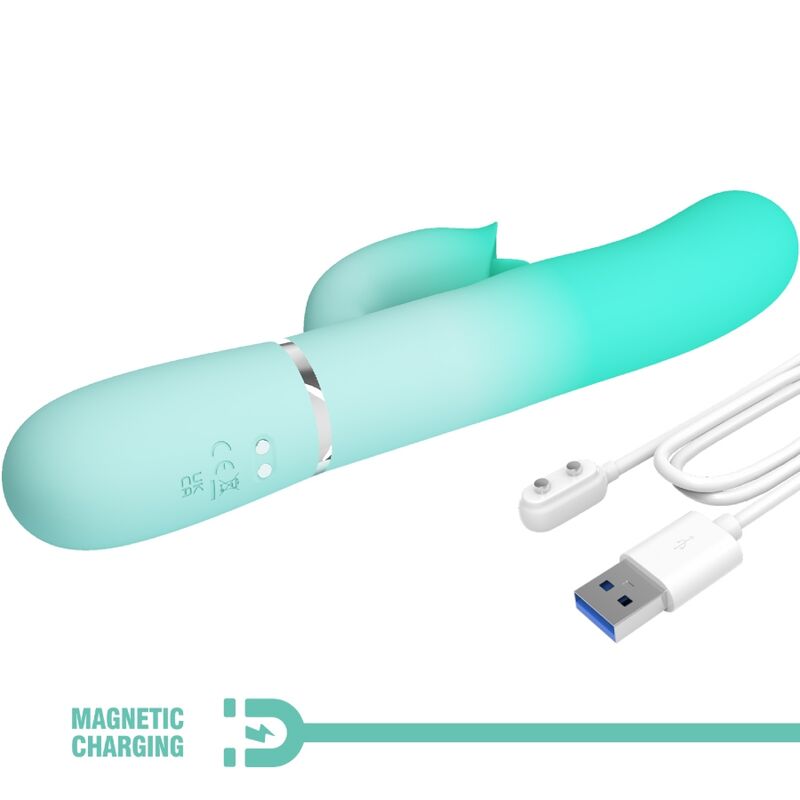 Vibrateur lapin multifonction avec stimulateur clitoridien — PRETTY LOVE FLIRTATION