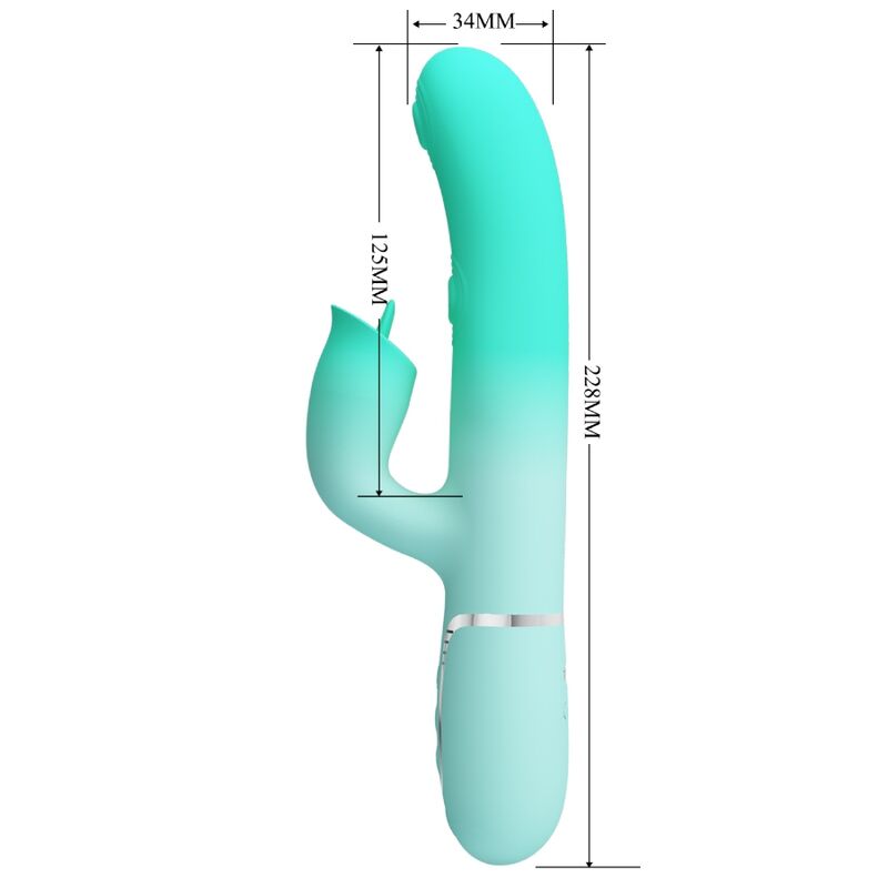 Vibrateur lapin multifonction avec stimulateur clitoridien — PRETTY LOVE FLIRTATION