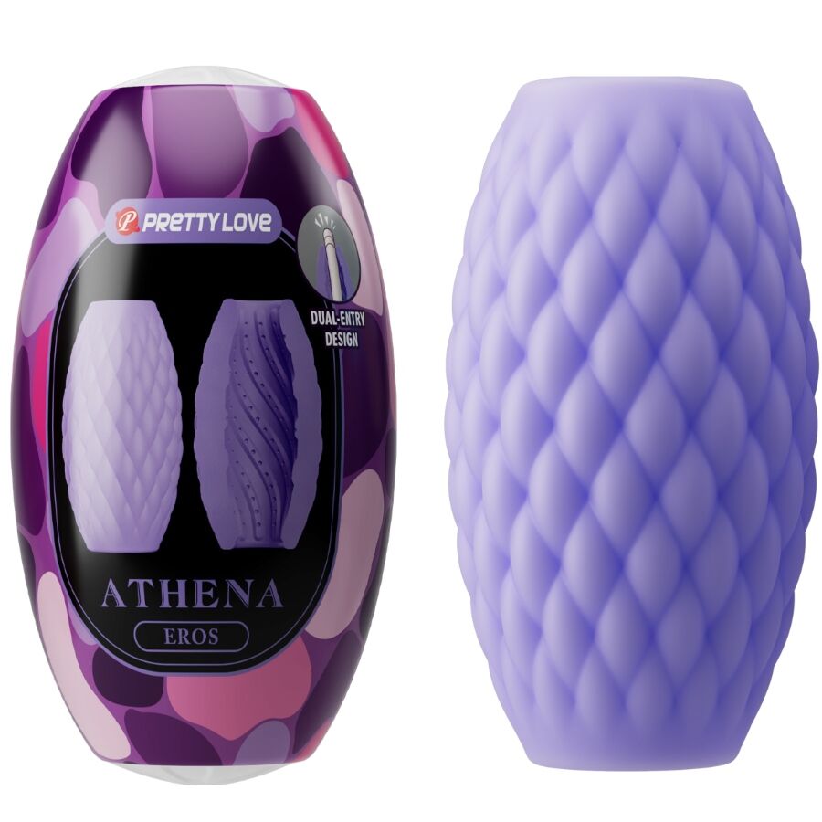 Masturbateur homme double entrée violet — PRETTY LOVE