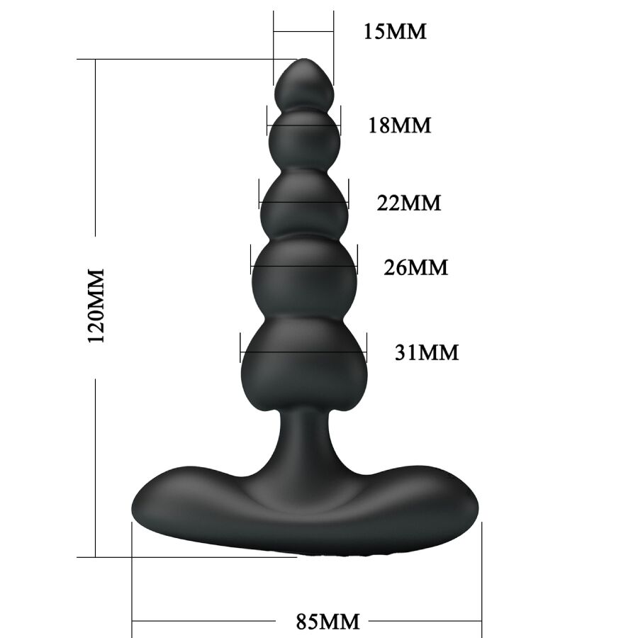 Vibrateur anal perles et plug Corban 10 vibrations — PRETTY LOVE