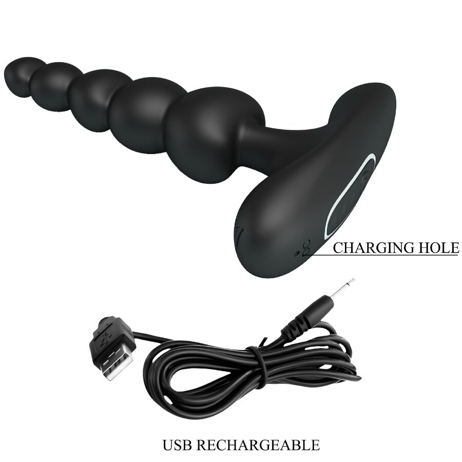 Vibrateur anal perles et plug Corban 10 vibrations — PRETTY LOVE
