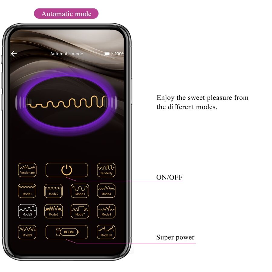 Vibrateur connecté Leviathan violet — PRETTY LOVE SMART