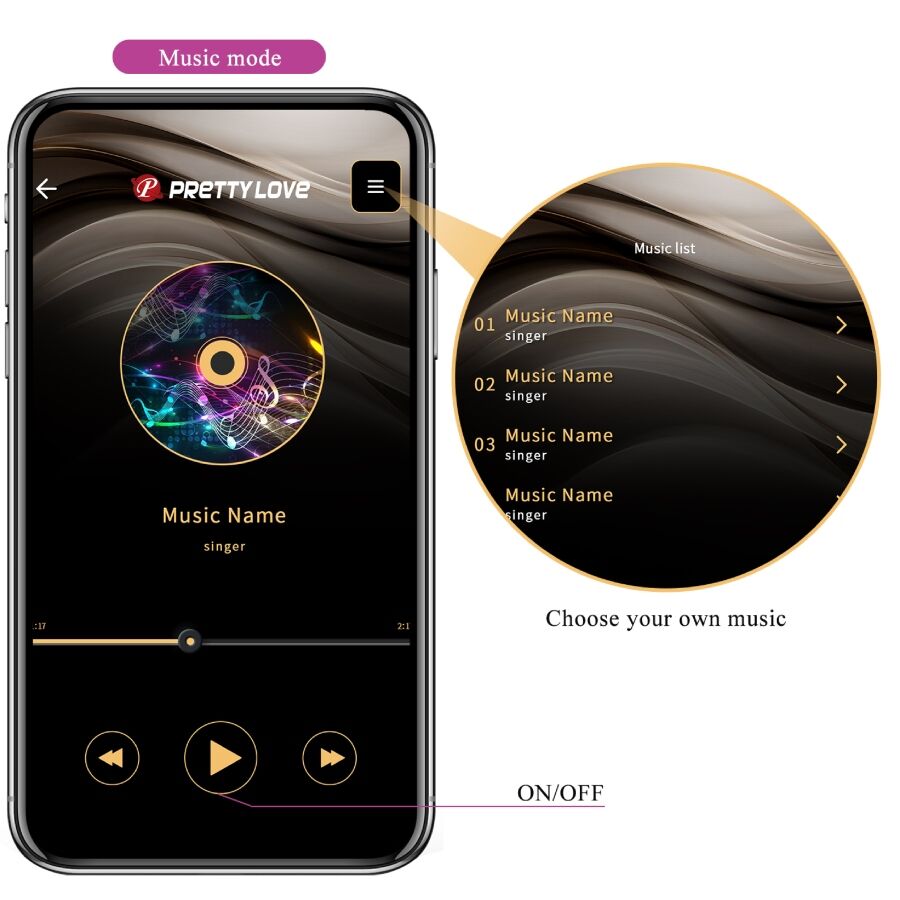 Vibrateur connecté Leviathan violet — PRETTY LOVE SMART