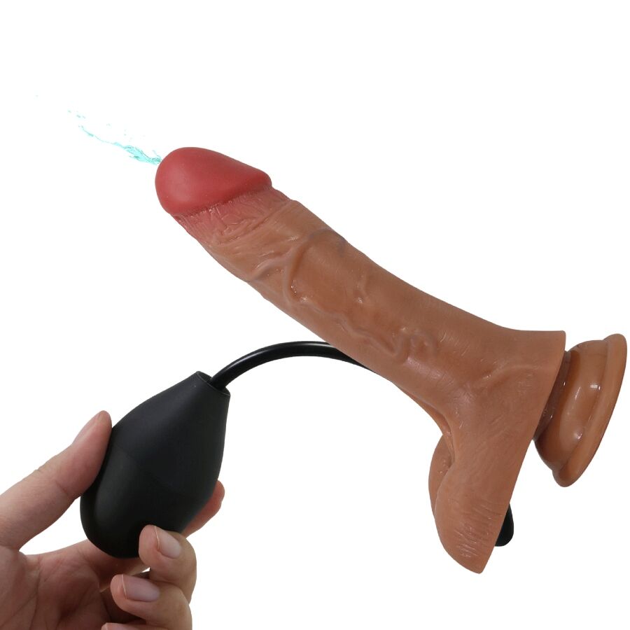 Slip harnais universel avec gode vibrant et squirtant 15,5 cm — PRETTY LOVE