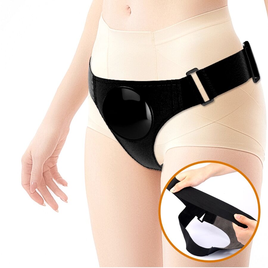 Slip harnais universel avec gode vibrant et squirtant 15,5 cm — PRETTY LOVE