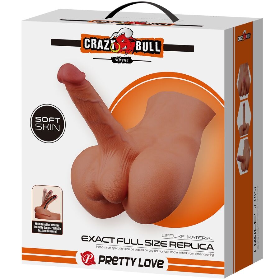 Masturbateur naturel réaliste au dos galbé — CRAZY BULL