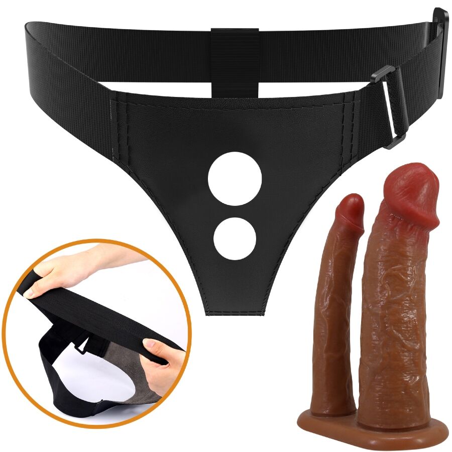 Harnais brief double gode universel et confortable — PRETTY LOVE