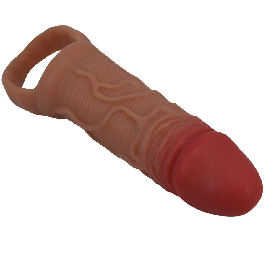 Manchon pénis texturé allongeant 10 cm — PRETTY LOVE