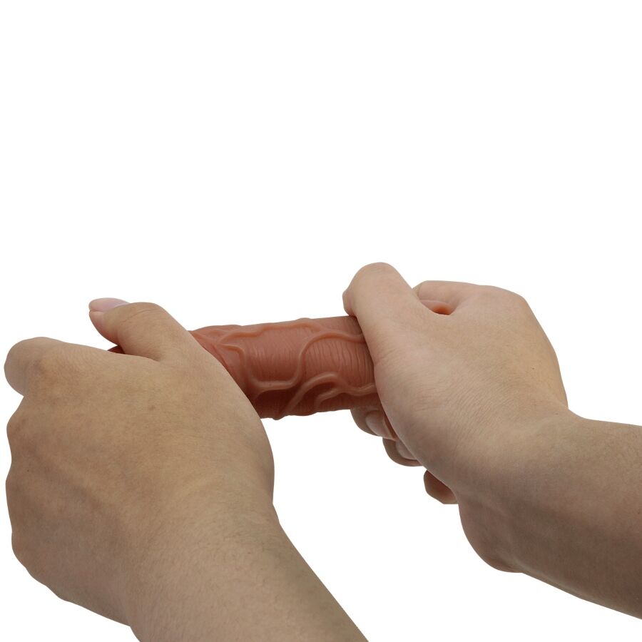 Manchon pénis texturé allongeant 10 cm — PRETTY LOVE