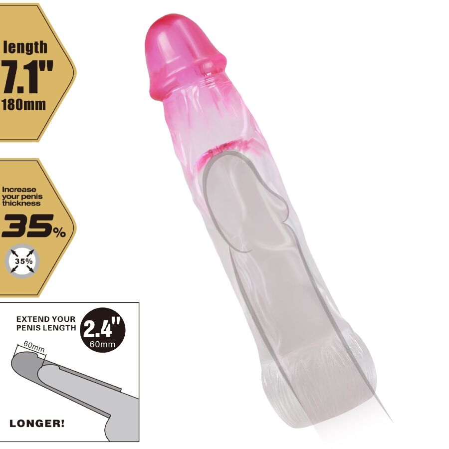 Gaine d'agrandissement réaliste Neron 6 cm — PRETTY LOVE