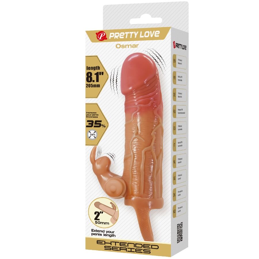 Manchon pénis vibrant et stimulateur clitoridien — PRETTY LOVE