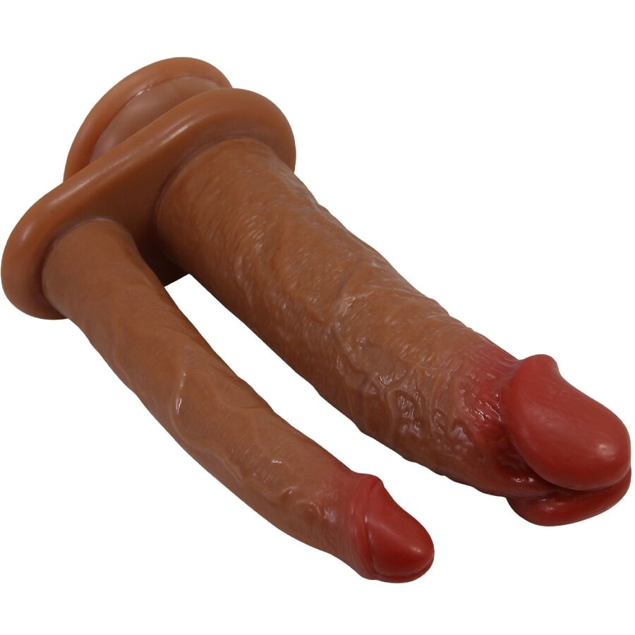 Double gode réaliste vibrant à deux têtes — PRETTY LOVE