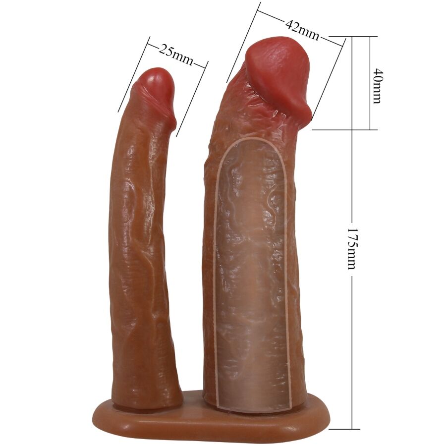 Manchon pénien extender à double stimulation — PRETTY LOVE