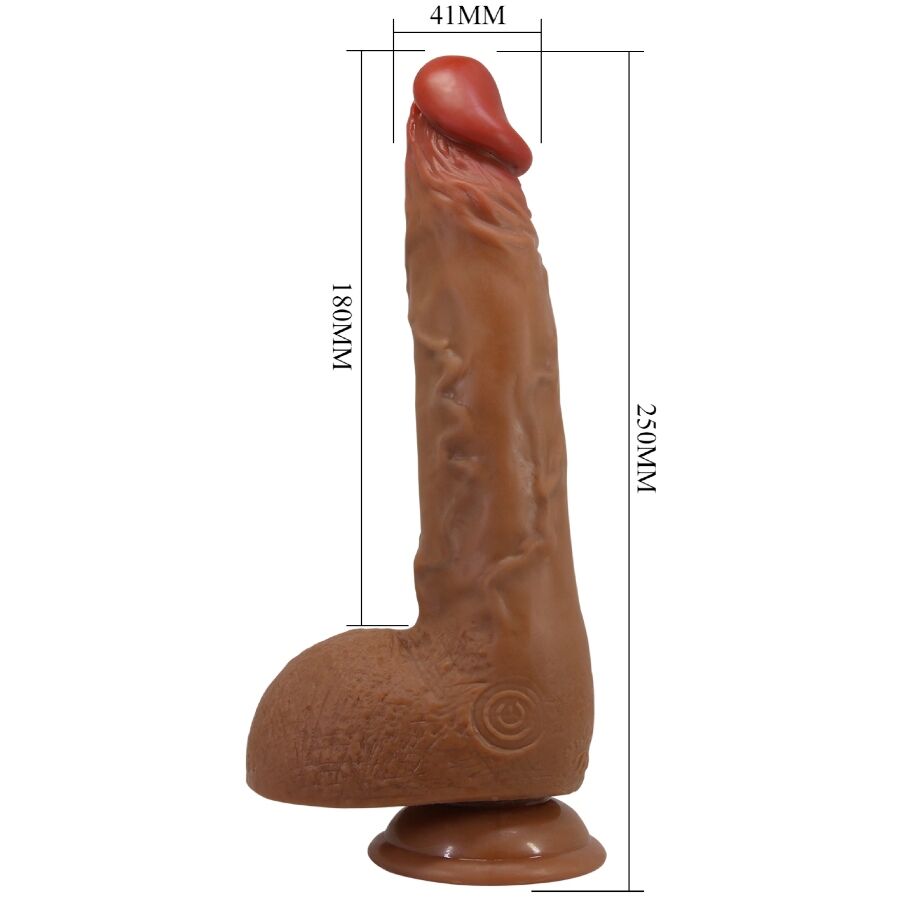 Vibrateur rotatif réaliste 25 cm multivitesse — BAILE