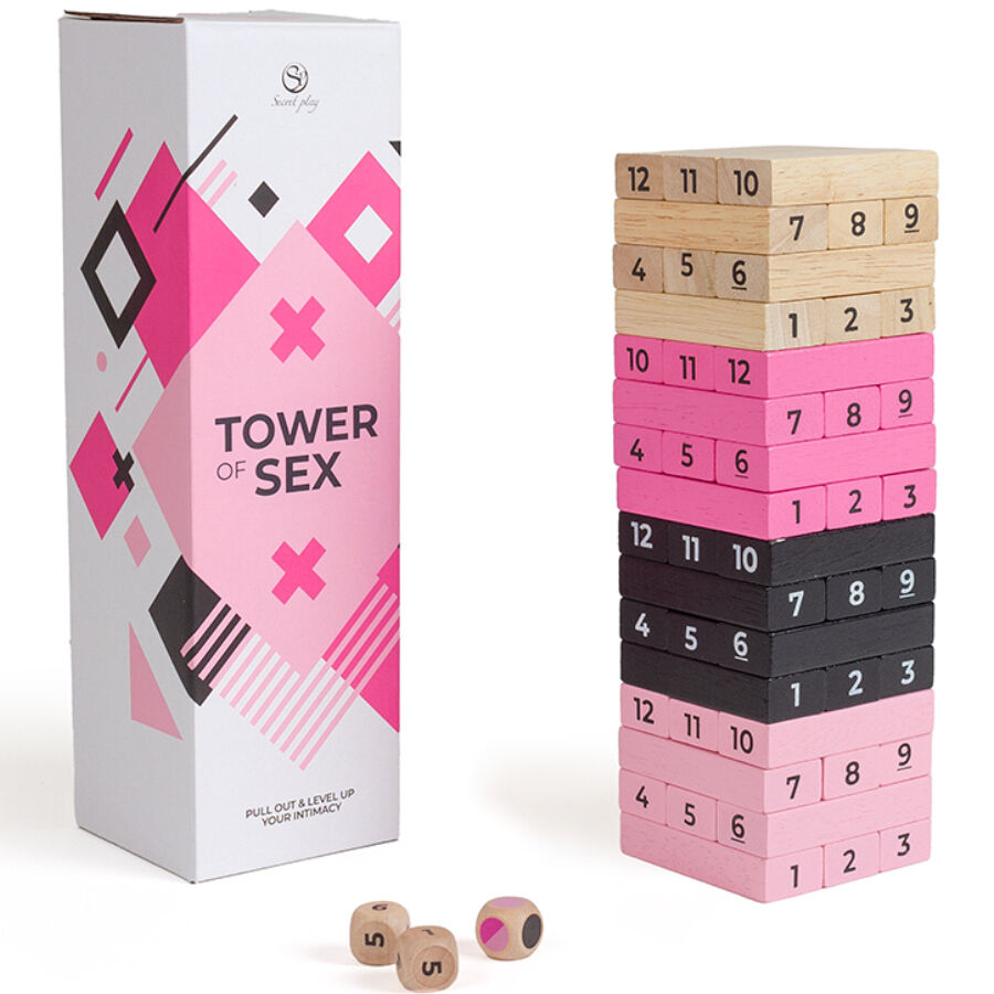 Jeu de la Tour Coquine en bois — SECRETPLAY 100% GAMES