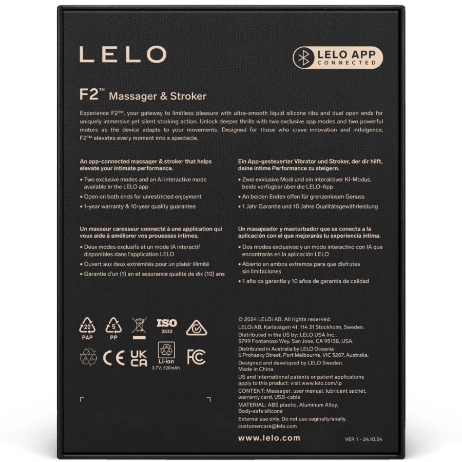 Masturbateur interactif double moteur F2S — LELO