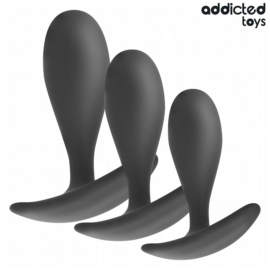 Coffret découverte de 3 plugs anals progressifs — ADDICTED TOYS