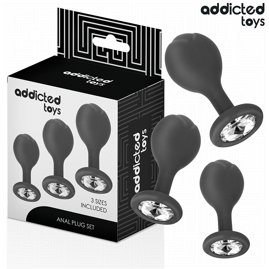Ensemble de 3 plugs anals progressifs — ADDICTED TOYS