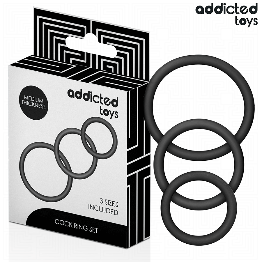 Lot d'anneaux en silicone progressifs — ADDICTED TOYS