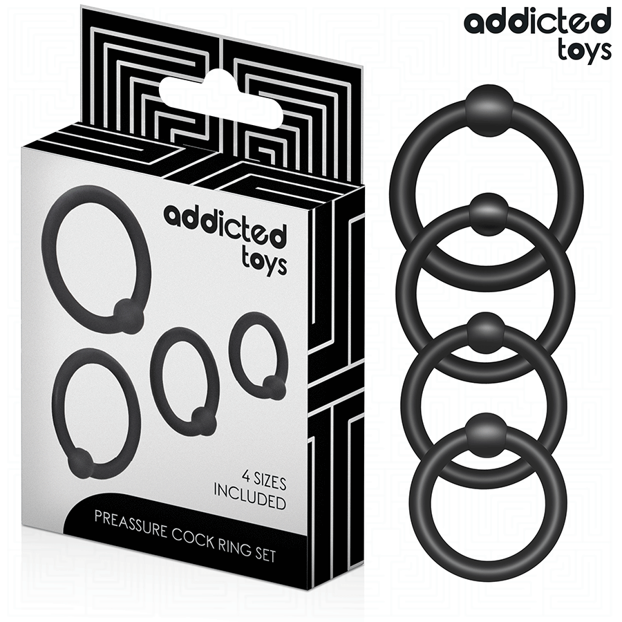 Lot d'anneaux en silicone à pression — ADDICTED TOYS