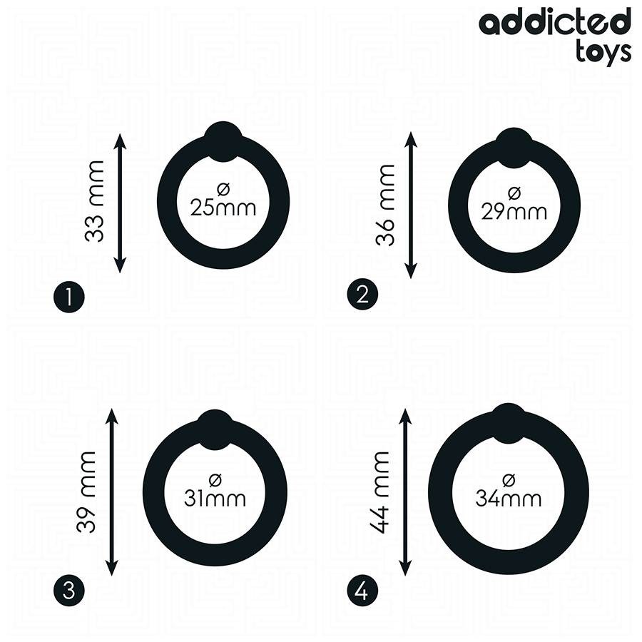 Lot d'anneaux en silicone à pression — ADDICTED TOYS