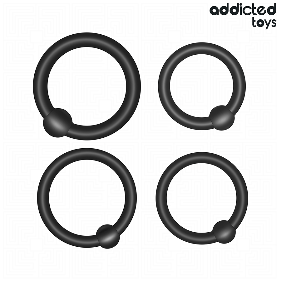 Lot d'anneaux en silicone à pression — ADDICTED TOYS