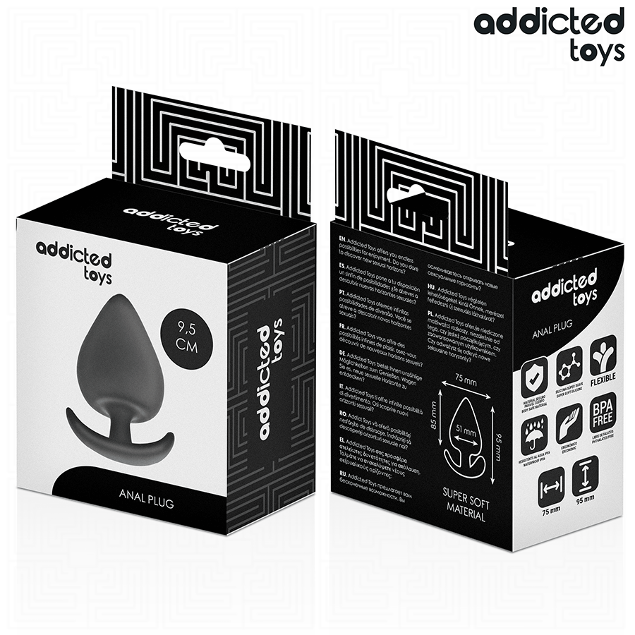 Plug anal taille XL 9.5 cm — ADDICTED TOYS