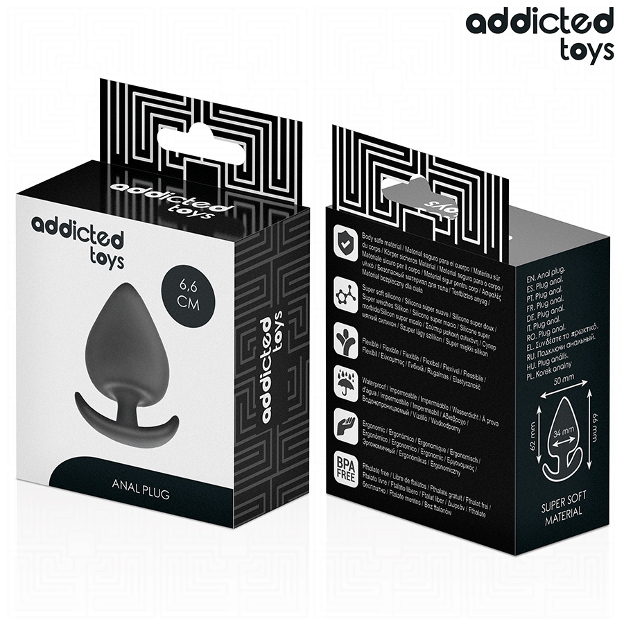 Plug anal taille m 6,6 cm — ADDICTED TOYS
