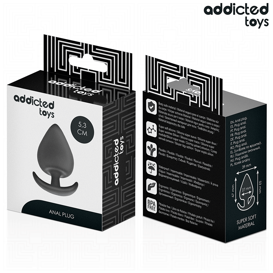 Plug anal de taille S 5,3 cm — ADDICTED TOYS