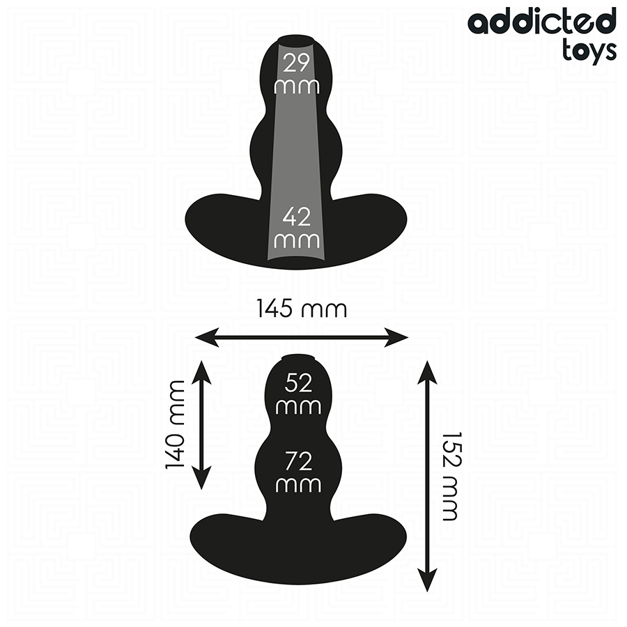 Plug anal creux taille XXL 15,2 cm — ADDICTED TOYS