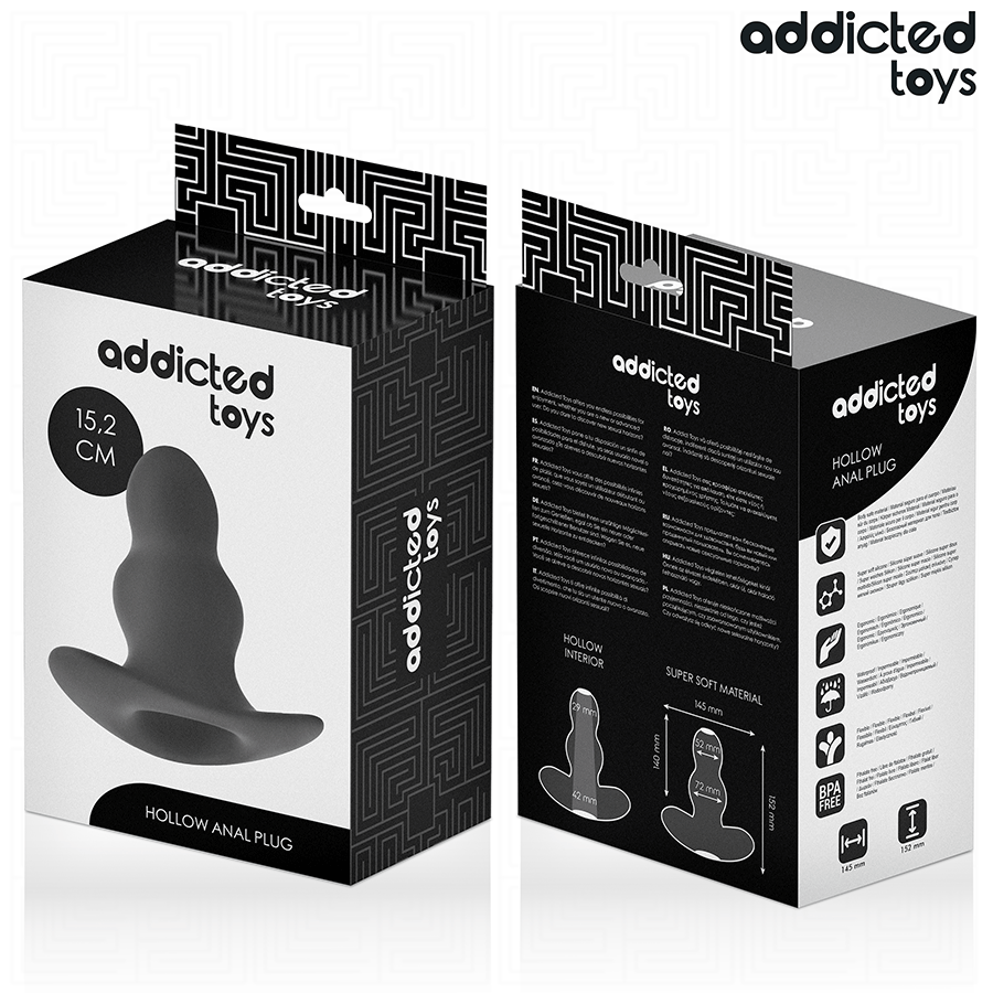 Plug anal creux taille XXL 15,2 cm — ADDICTED TOYS