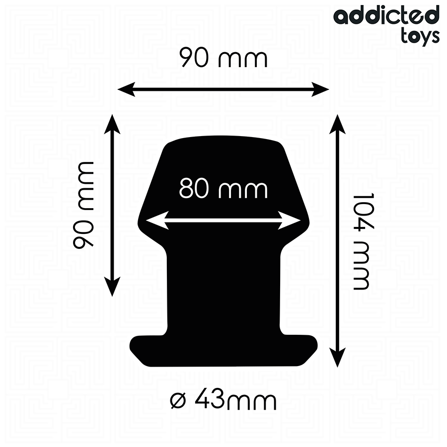 Plug anal creux extrême taille L 10,4 cm — ADDICTED TOYS