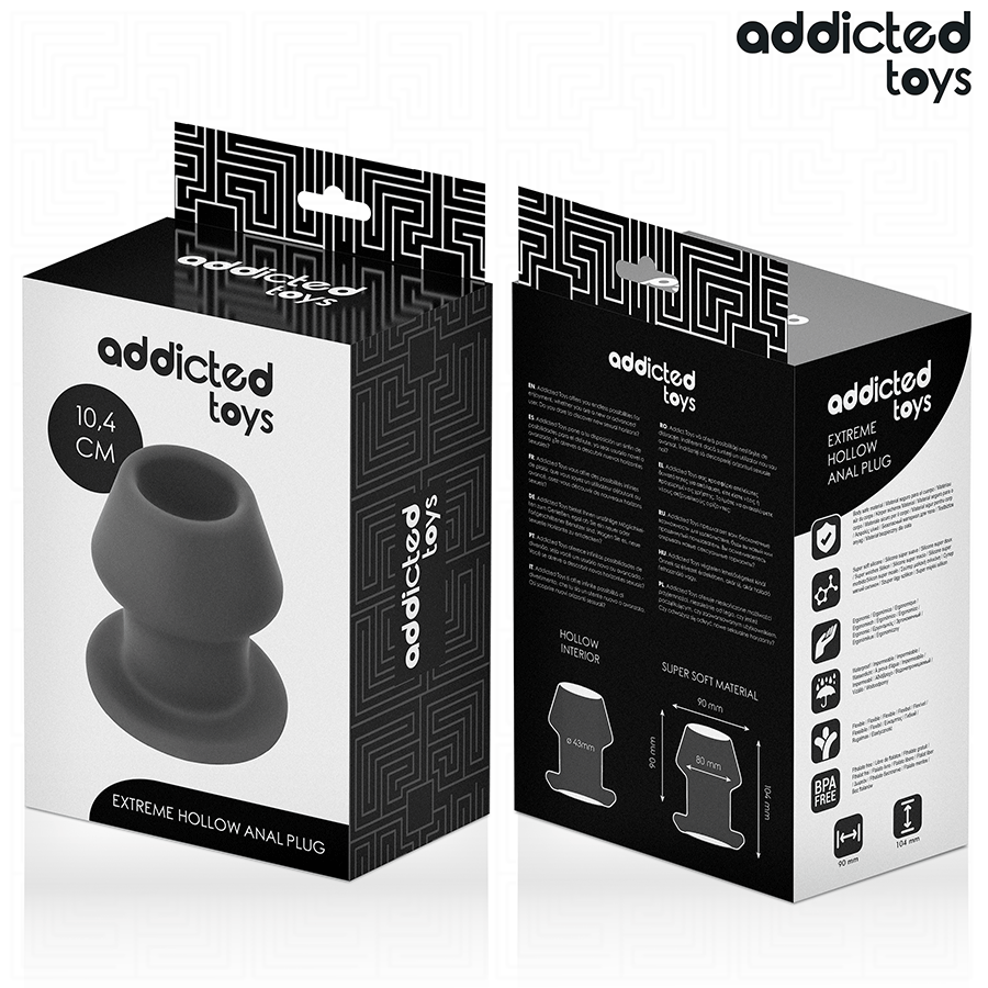 Plug anal creux extrême taille L 10,4 cm — ADDICTED TOYS