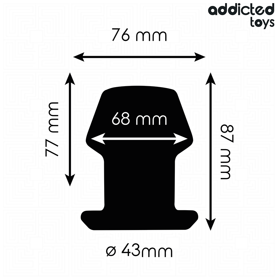 Plug anal creux extrême en silicone — ADDICTED TOYS