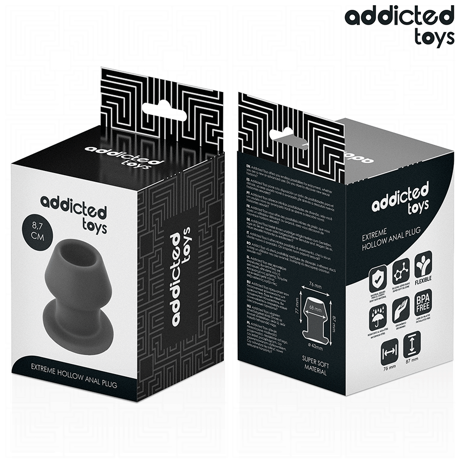 Plug anal creux extrême en silicone — ADDICTED TOYS