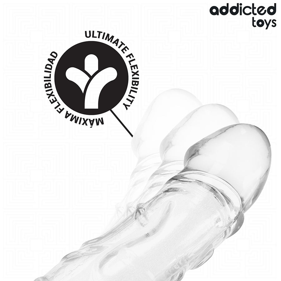 Extension de pénis transparente 27 cm — ADDICTED TOYS