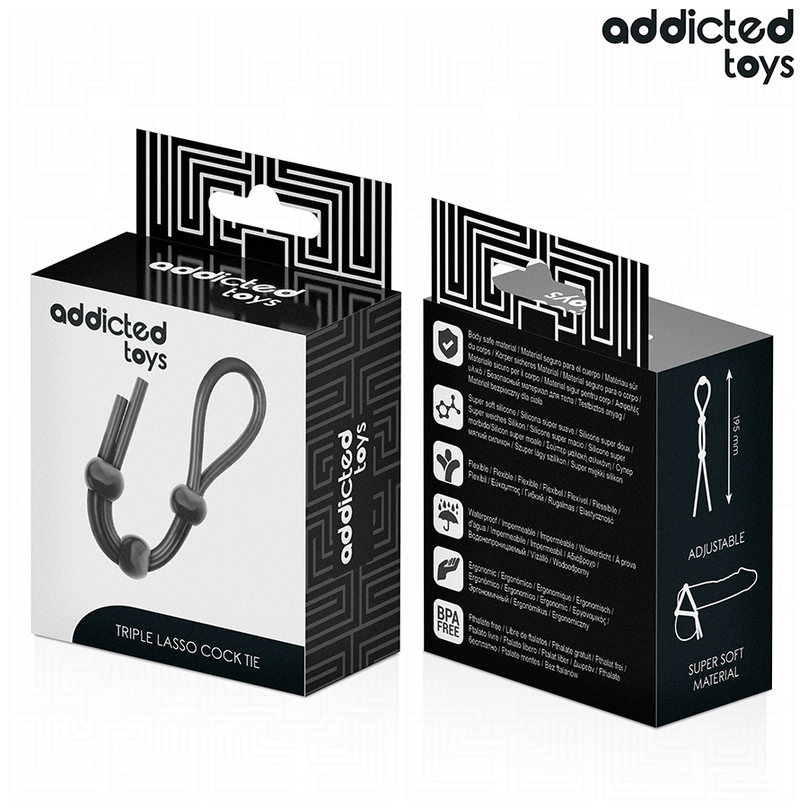 Corde pénienne triple boucle en silicone — ADDICTED TOYS