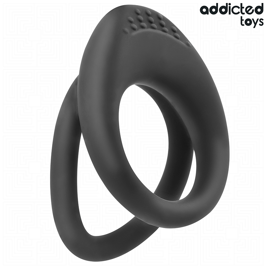 Anneau pénien texturé double — ADDICTED TOYS