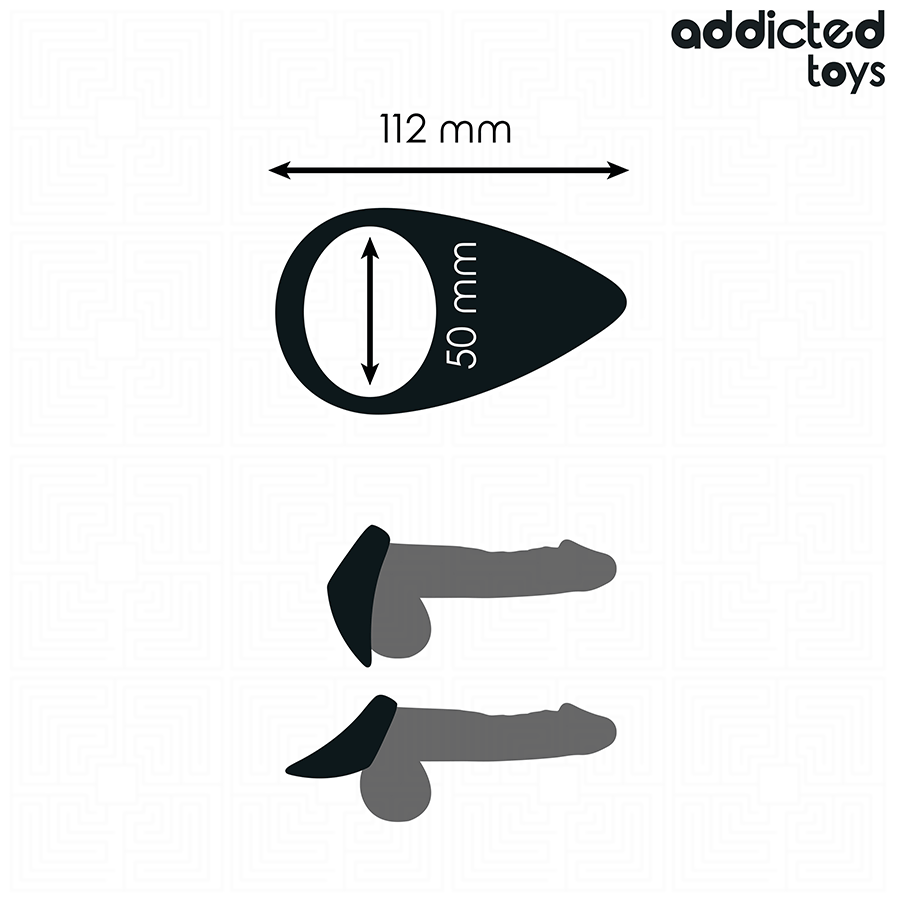 Anneau pénien en forme de larme — ADDICTED TOYS