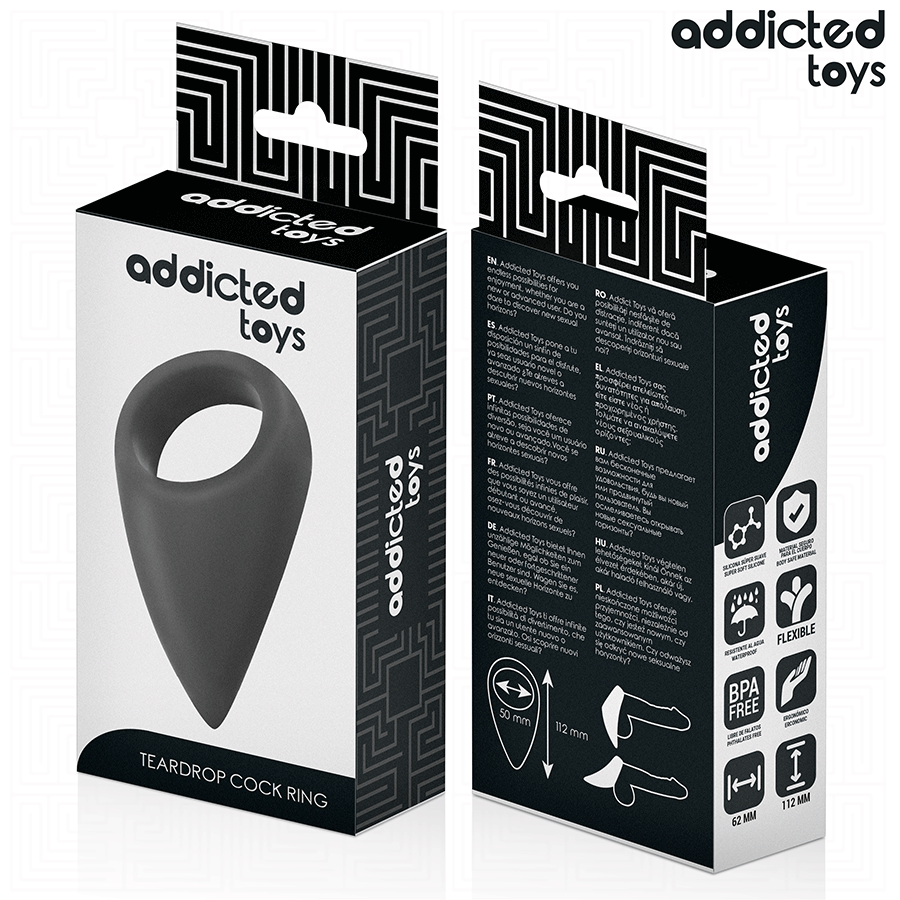 Anneau pénien en forme de larme — ADDICTED TOYS