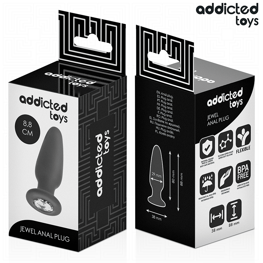 Plug anal avec bijou taille S — ADDICTED TOYS