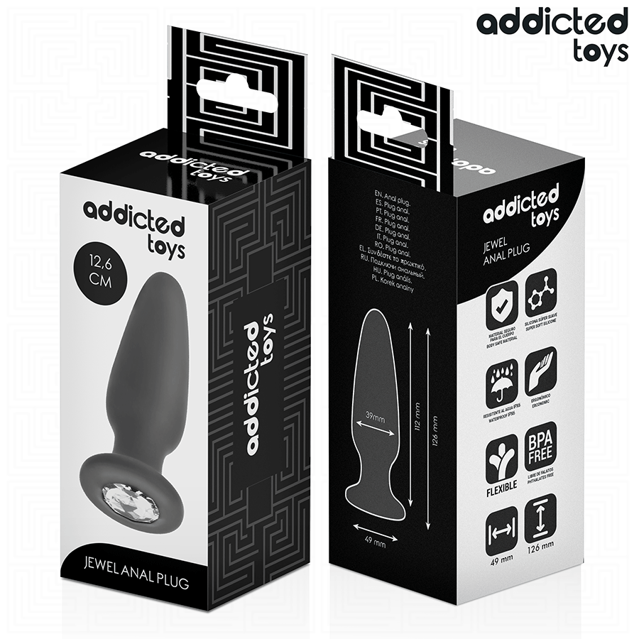 Plug anal large avec bijou — ADDICTED TOYS
