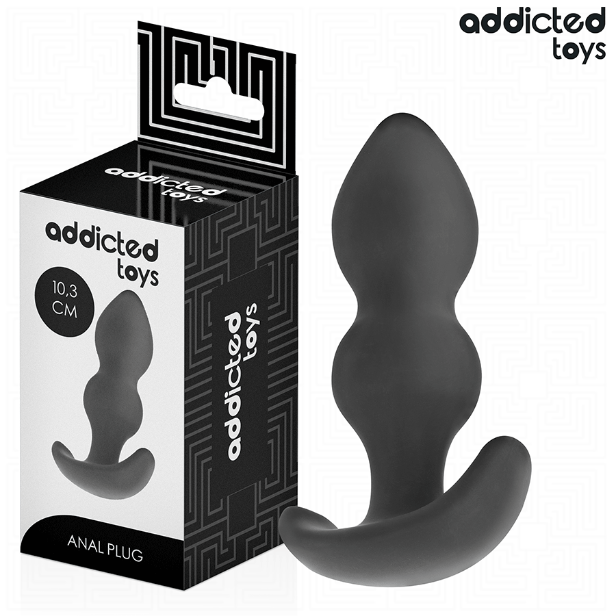 Plug anal boule silicone taille S 10,3 cm — ADDICTED TOYS