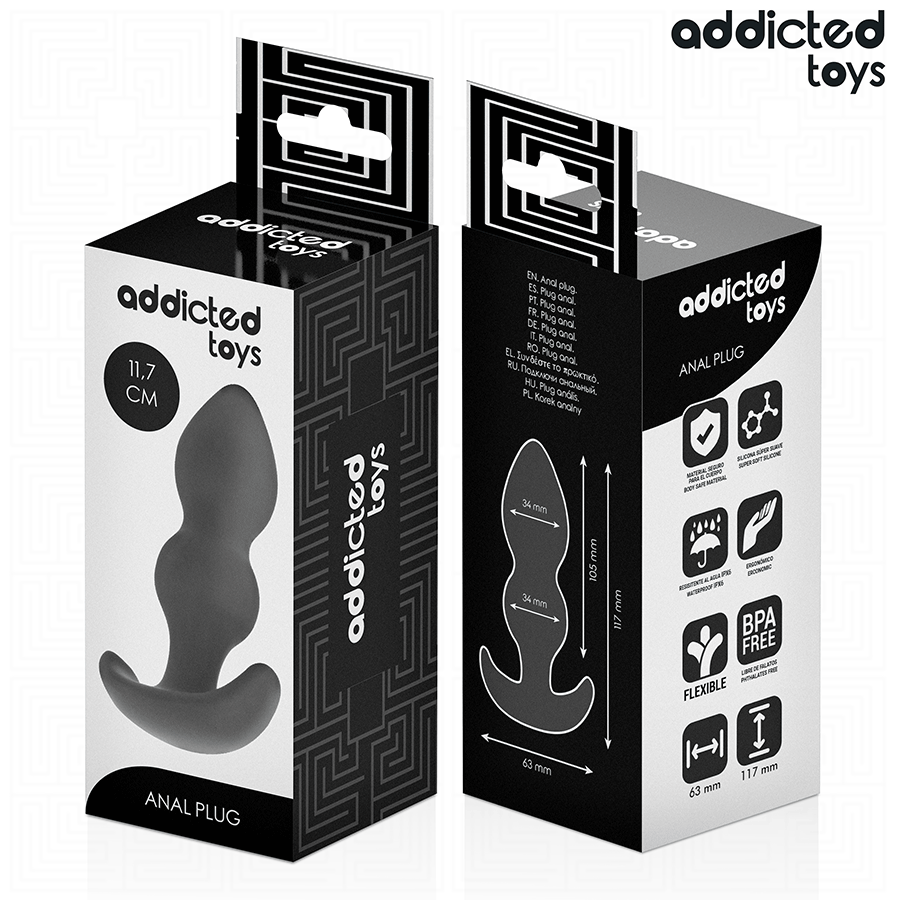 Plug anal large à double boule — ADDICTED TOYS