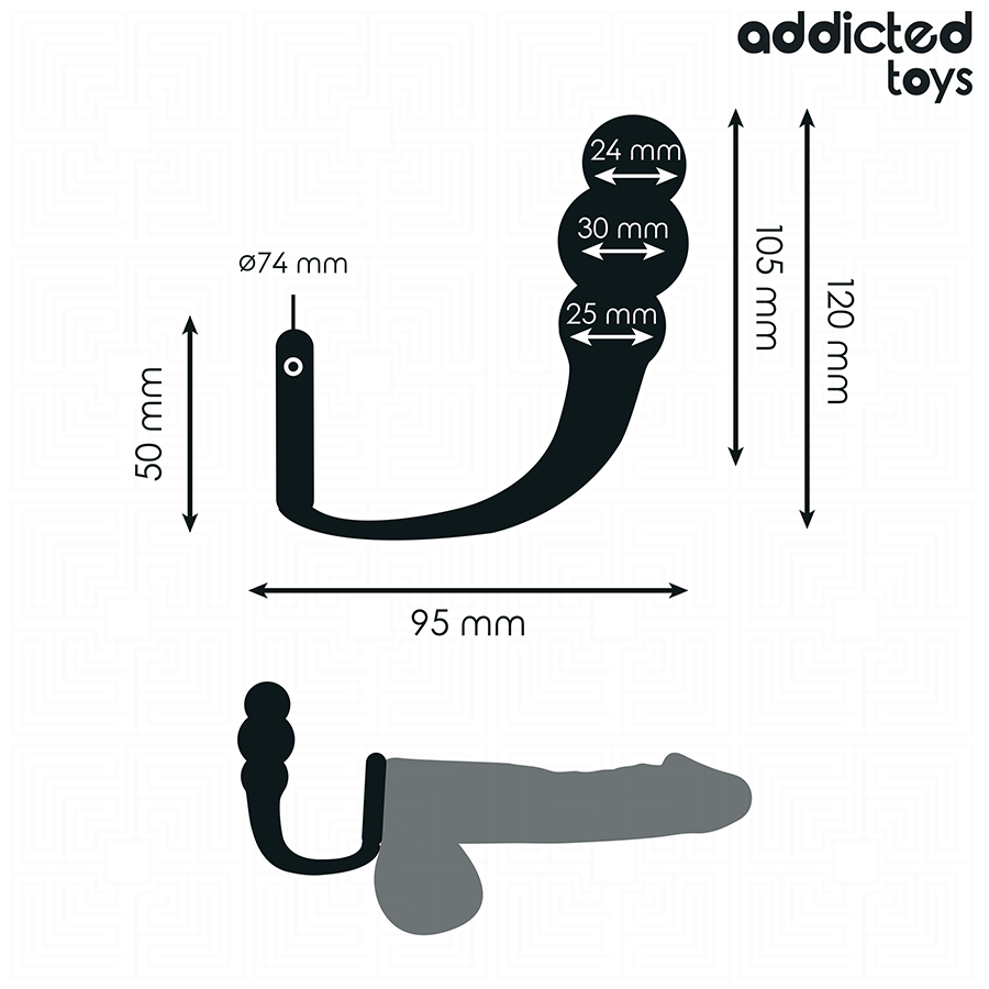 plug anal avec anneau de contrôle — ADDICTED TOYS