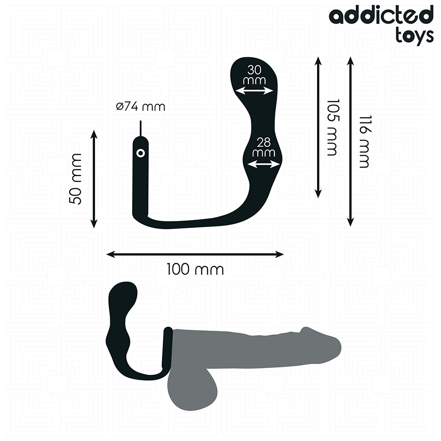 Plug anal avec anneau testiculaire — ADDICTED TOYS